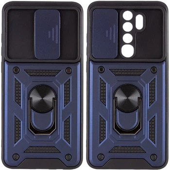 Чехол Epik Camshield Serge Ring ударопрочный для Xiaomi Redmi Note 8 Pro Синий
