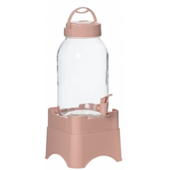 Диспенсер для напитков Herevin Beverage Pink с подставкой 3 л стекло PINK (13760 0-608)