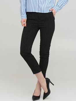 Брюки женские Stradivarius 2352118001_бел пол 34 Черные (KAY2000001331583)