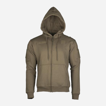 Реглан с капюшоном на молнии MIL-TEC TACTICAL HOODIE 11472012 2XL Olive (2000980459193)