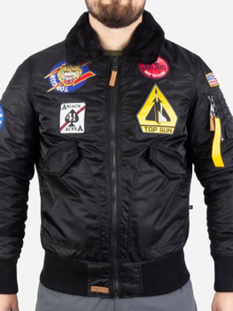 Куртка лётная мужская MIL-TEC Sturm Flight Jacket Top Gun Aie Force 10430302 3XL Black (2000980537426)