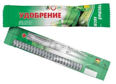 Удобрение кристаллическое Чистый лист для огурцов и кабачков 100 г Kvitofor 47650