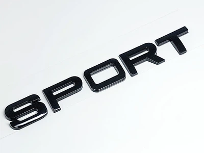 Напис Sport Land Rover Емблема літери Чорний глянець Range Rover
