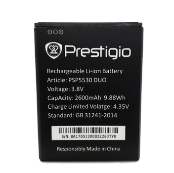 Акумулятор Prestigio PSP5530 / PSP3533 Grace Z5, 2600 mAh Original PRC