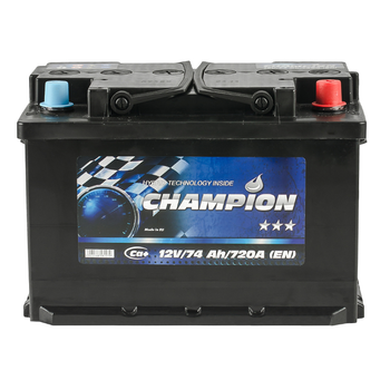 Аккумулятор Champion Black 74 Ah/12V [- +]
