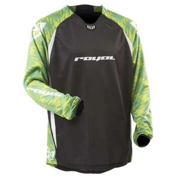Велосипедне джерсі Royal SP-247 JERSEY довгий рукав BLACK/GREEN/YELLOW XXL
