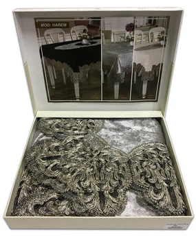 Скатерть Велюр Acme Tekstil 110x160 Harem Silver