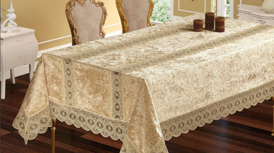 Скатерть Велюр Maison Royale 110x160 Defne Cappucino