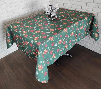 Скатерть "Print" Sagol 110х160 новогодняя Yesil