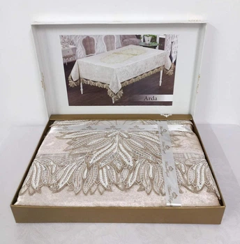 Скатерть Велюр Maison Royale 160x350 Arda Cappucino