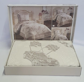 Покрывало My Bed Жакард 170x240 с наволочкой Cars Kahve