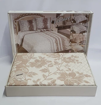 Покрывало My Bed Жакард 170x240 с наволочкой Perlla Pudra