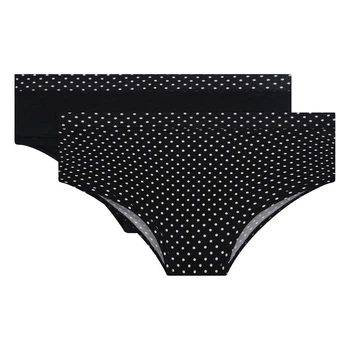 D06W7-труси-боксер*2-DIM жіночий-noir pois noir-34/36