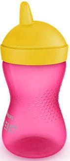 Чашка-непроливайка Philips Avent с твердым носиком Розовая 300 мл (SCF804/04)