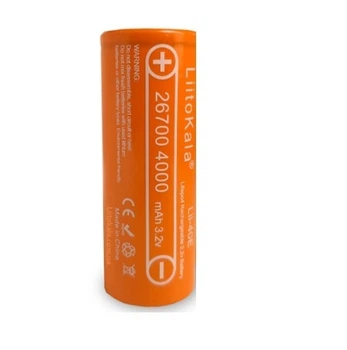 Аккумулятор LiitoKala Lii 40E 4000mAh LiFePo4 30A 26700 Оранжевый