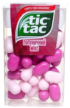 Драже Tic Tac Полуничний мікс 16 г. (8000500191712)