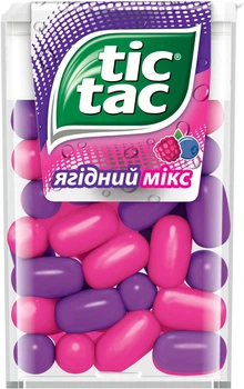 Драже Tic Tac зі смаком Малини та Лохини 16 г. (42378594)