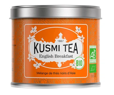 Чорний чай органічний Kusmi Tea English Breakfast з/б 100 г
