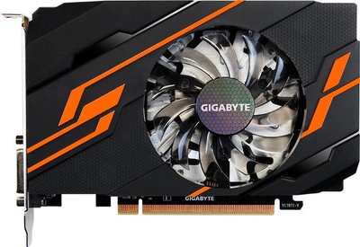 Відеокарта Gigabyte PCI-Ex GeForce GT 1030 OC 2GB GDDR5 (64bit) (1265/6008) (DVI, HDMI) (GV-N1030OC-2GI) (SN213841001063) - Уцінка