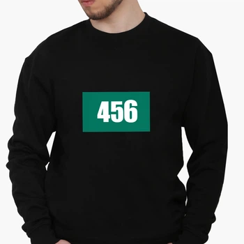 Свитшот мужской Номер 456 Ли Чжунг-Чжае Игра в кальмара (Squid Game) (8771-3362) Черный S