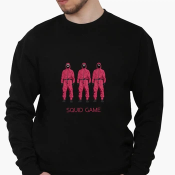 Свитшот мужской Солдаты Игра в кальмара (Squid Game) (8771-3382) Черный XL