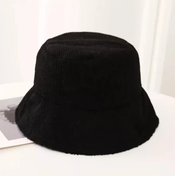 Панама Вельвет Двусторонняя Черная, Унисекс WUKE One size