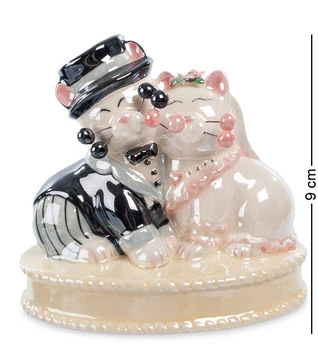 Фигурка "Коты молодожёны" Pavone 9 см 1105771