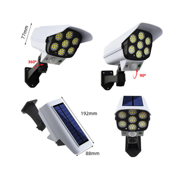 Муляж камера+прожектор 7 LED Solar Sensor Light Білий 2400 мАч (1614KMRMLJ) CLS55