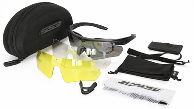Очки Universal Crossbow 3 стекла/линзы спортивные тактические 3 LENS KIT (743393923) Черные
