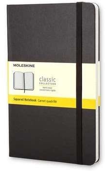 Блокнот Moleskine Classic середній 13 x 21 см в клітинку чорний