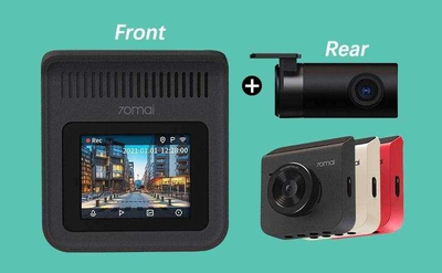 Автомобільний відеореєстратор 70mai Dash Cam A400 + Камера заднього виду Midriver RC09 Grey