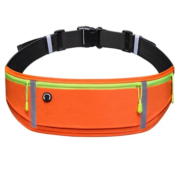 Сумка для бега спортивная на пояс с 3 карманами RunBag Orange (HbP050329)
