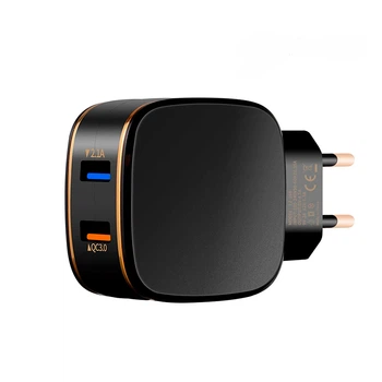 Сетевое зарядное устройство Qualcomm Quick Charge 30 Черная