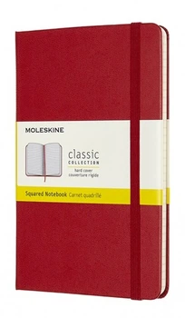 Блокнот Moleskine Classic medium 11,5&nbsp;x 18 см у клітинку червоний