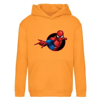 Худи детская Человек Паук 009 (Spider Man) оранжевая (SPM orn 009) 128 см