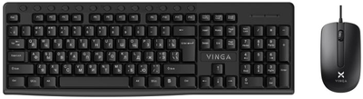 Комплект дротовий Vinga KBS-300 USB Black (KBS-300 Black)