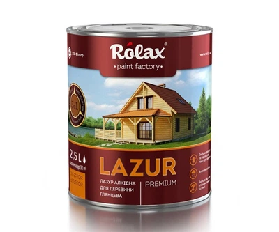 Лазур алкідна Rolax LAZUR палісандр 2,5 л 5301