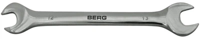 Ключ рожковый двухсторонний Cr-V 6х7мм Berg 48-100