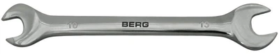 Ключ рожковый двухсторонний Cr-V 10x13мм Berg 48-104
