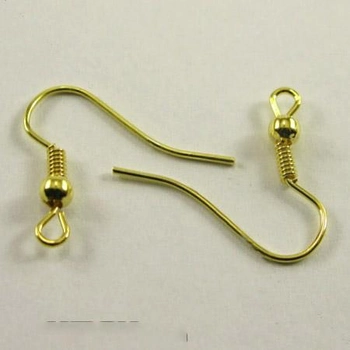 Швензы с шариком, Золото, 18х18 мм, 1 пара (OSN-000440) Polimex