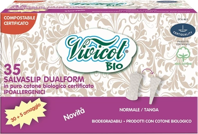 Ежедневные гигиенические прокладки Vivicot Bio Дуалформ 35 шт (8032738369120)