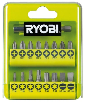 Набор бит Ryobi RAK17SD, 17 ед., 16х25мм, держатель 60мм (5132002550)