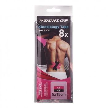 Кинезиологический тейп для спини Dunlop Kinesiology tape 8 шт. (D86194) Pink/Black