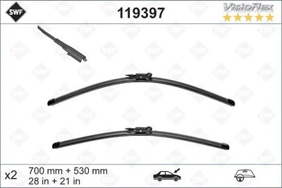 Двірники склоочисника SWF Visioflex Mercedes-Benz GL-Class 2006-2012 [X164] щітки 700/530 мм.