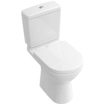 Унітаз-компакт підлоговий білий VILLEROY&BOCH O.NOVO кришка мікроліфт випуск в стіну 5661T301