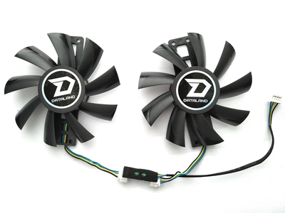 Вентилятор Apistek для видеокарты Dataland RX 570 580 GA92B2U (GA92S2U) комплект 2 шт (№288)
