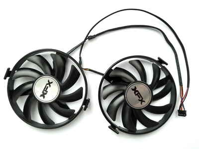 Вентилятор FirstD для видеокарты XFX R7 360 R9 370 380X FDC10H12S9-C (FY09010H12LPB) комплект 2 шт №50