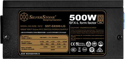 Блок питания Silverstone Strider 500W 80+ Gold (SST-SX500-LG)
