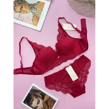 Комплект нижнего белья 80B красный Weiyesi 8738