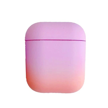 Чехол для наушников AirPods Case Rainbow Gradiente (Градиент) Purple Orange (924) фиолетовый оранжево